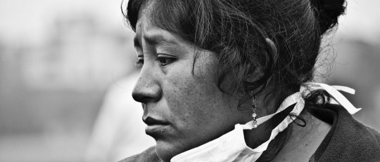 Mujer triste.