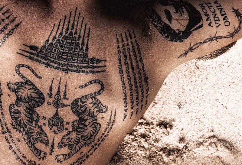 Tatuaje de tigres