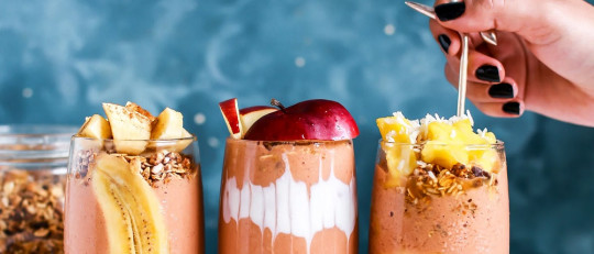 Batidos de frutas.