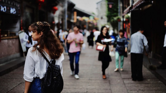 Gente en la calle.