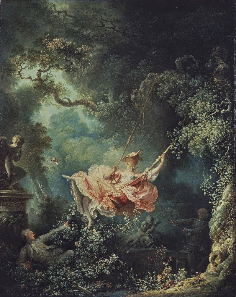 El columpio, de Jean-Honoré Fragonard
