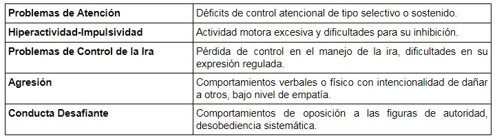 Problemas exteriorizados