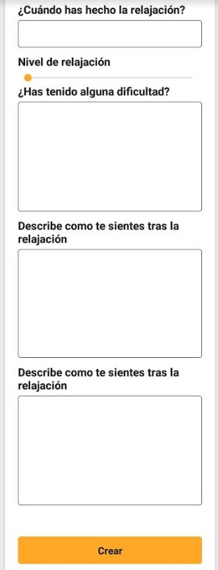 Registro de relajación
